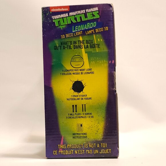 FUN NICKELODEON 3D DECO LIGHT Leonardo TMNT BNIP 2013 - Picture 3 of 6